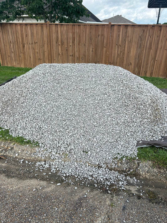 Bulk #57 limestone delivered by the ton on the Mississippi Gulf Coast
