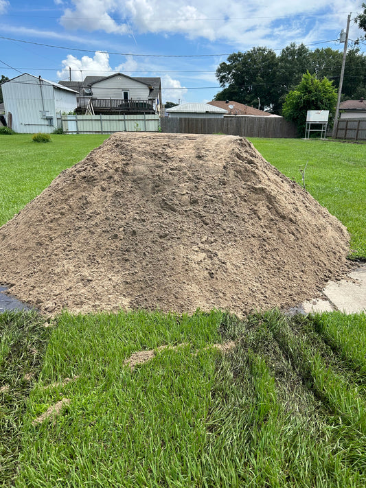 Bulk river sand delivered by the ton on the Mississippi Gulf Coast
