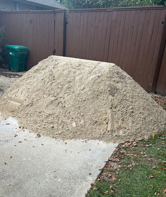 Bulk mason sand delivered by the ton on the Mississippi Gulf Coast