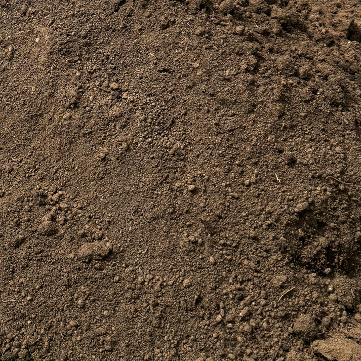 Screened topsoil for lawns and gardens